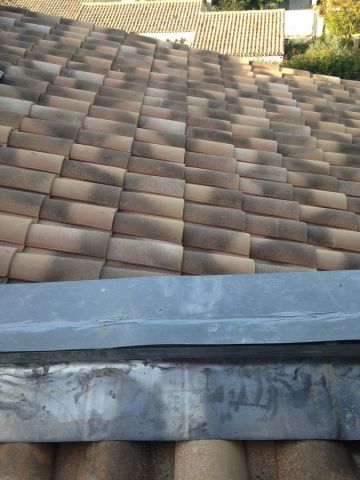 Etanchéité zinc et solins en plomb chantier à Velaux